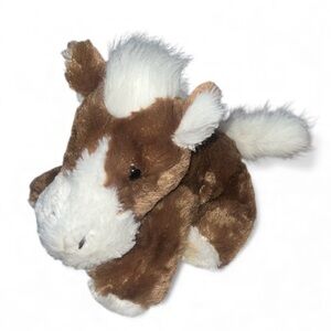 Dan Dee Brown and White Plush Horse